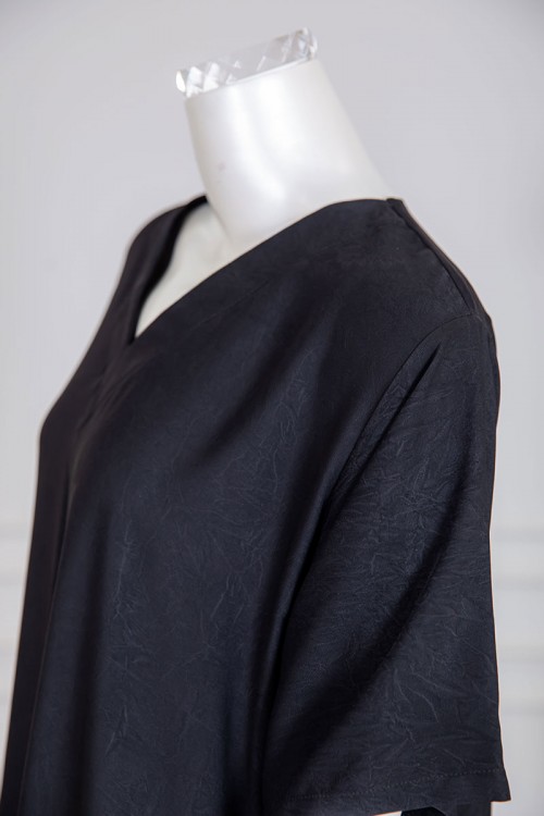 جلابية نسائية متعدد الاوان ياقة سبعة و أكمام قصيرة