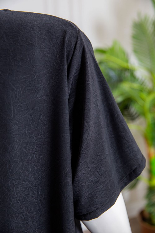 جلابية نسائية متعدد الاوان ياقة سبعة و أكمام قصيرة