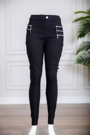 بنطلون نسائي متعدد الألوان بسحابات من الجانبين و جيوب من الخلف 