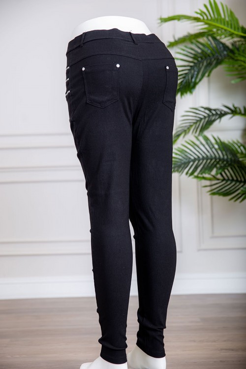 بنطلون نسائي متعدد الألوان بسحابات من الجانبين و جيوب من الخلف