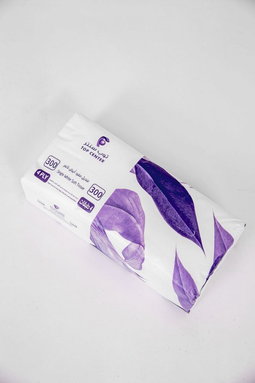 مناديل توب سنتر أبيض ناعم 10 علب 600 منديل مفرد