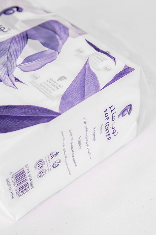 مناديل توب سنتر أبيض ناعم 3 علب 300 منديل مفرد