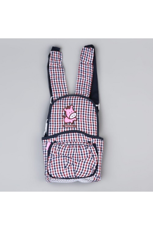 حمالة أطفال قابلة للتعديل مزينة بطبعات كاروهات