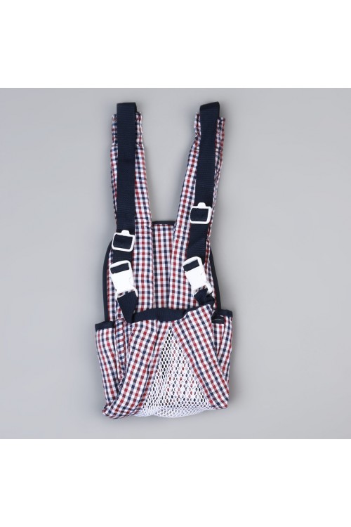 حمالة أطفال قابلة للتعديل مزينة بطبعات كاروهات