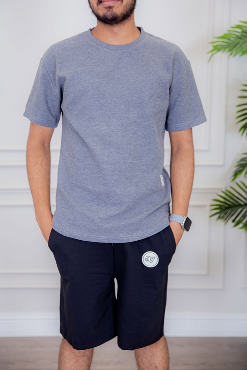 تيشيرت رجالي لون رمادي