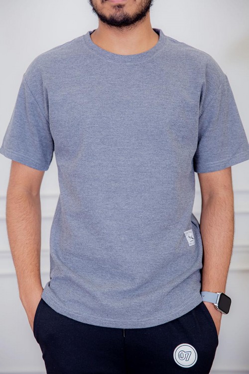 تيشيرت رجالي لون رمادي