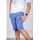 شورت رجالي لون سماوي بجيوب من الجانبين و برباط في الخصر