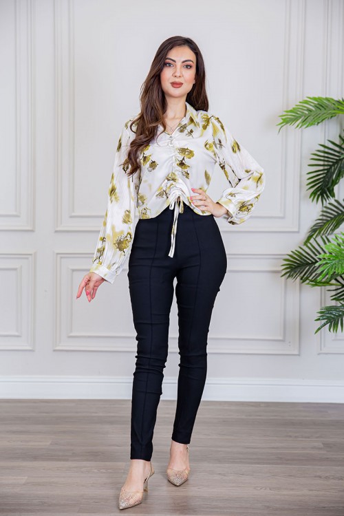 بنطلون نسائي طويل لون أسود