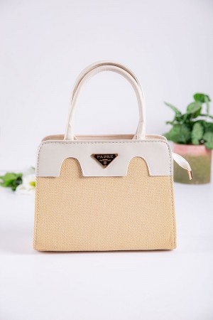 شنطة نسائية متعددة الألوان بجيوب داخلية مع حزام طويل 