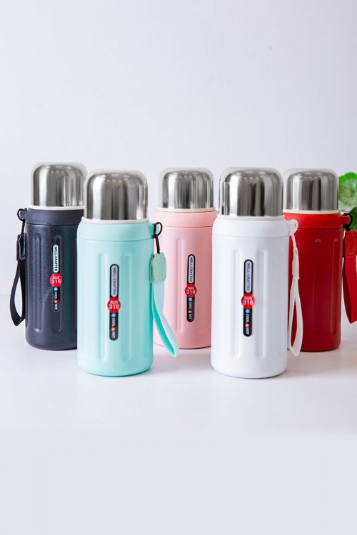 زمزمية مدرسية متعددة الألوان حافظة للحرارة و البرودة