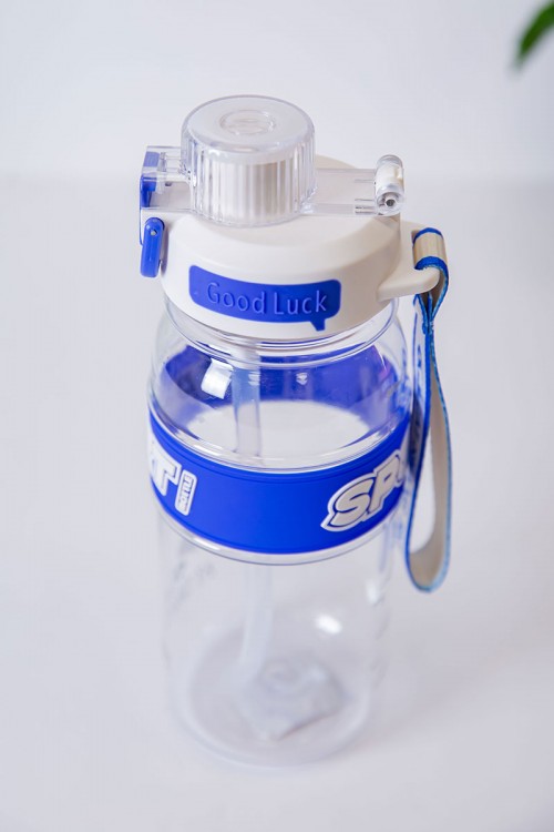 زمزمية مدرسية متعددة الألوان مشروب بارد بلاستيك شفاف