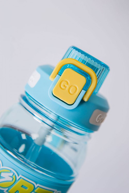 زمزمية مدرسية متعددة الألوان مشروب بارد بلاستيك شفاف