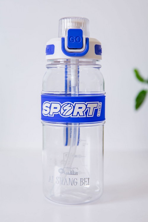 زمزمية مدرسية متعددة الألوان مشروب بارد بلاستيك شفاف