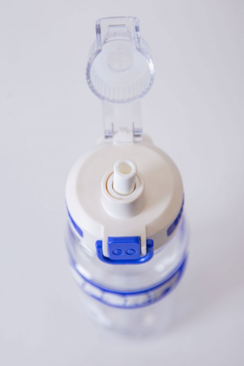 زمزمية مدرسية متعددة الألوان مشروب بارد بلاستيك شفاف