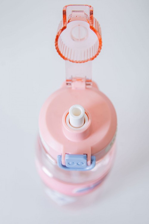 زمزمية مدرسية متعددة الألوان مشروب بارد بلاستيك شفاف