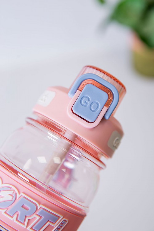 زمزمية مدرسية متعددة الألوان مشروب بارد بلاستيك شفاف