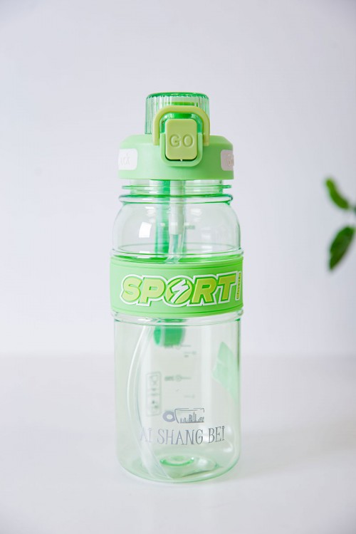 زمزمية مدرسية متعددة الألوان مشروب بارد بلاستيك شفاف