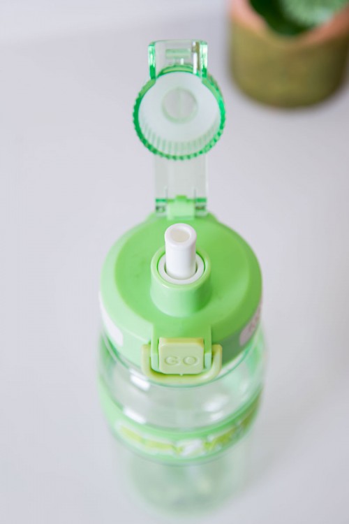 زمزمية مدرسية متعددة الألوان مشروب بارد بلاستيك شفاف