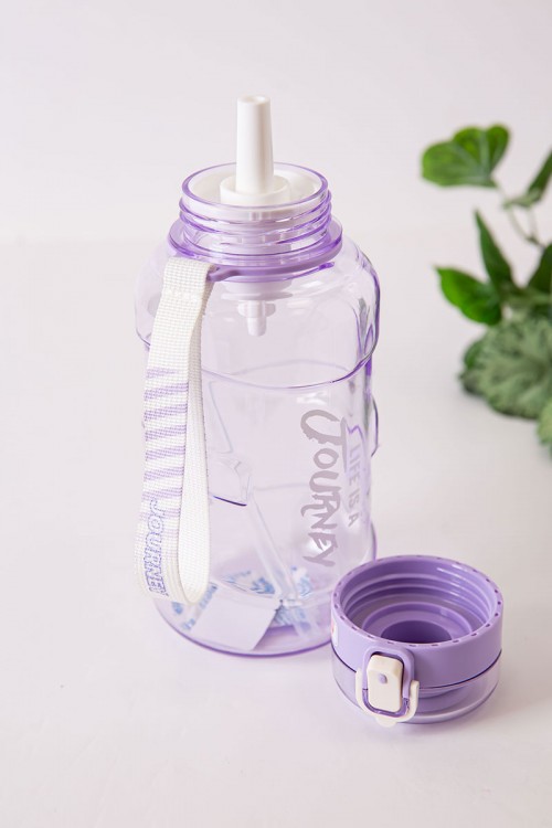 زمزمية مدرسية متعددة الألوان مشروب بارد بلاستيك شفاف