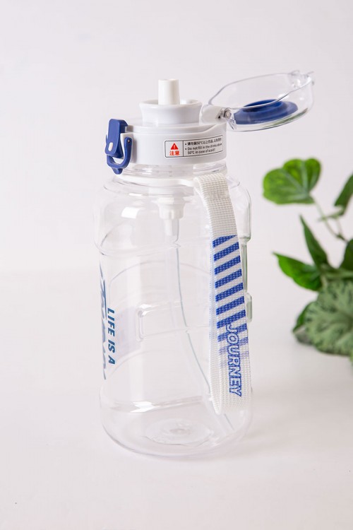 زمزمية مدرسية متعددة الألوان مشروب بارد بلاستيك شفاف