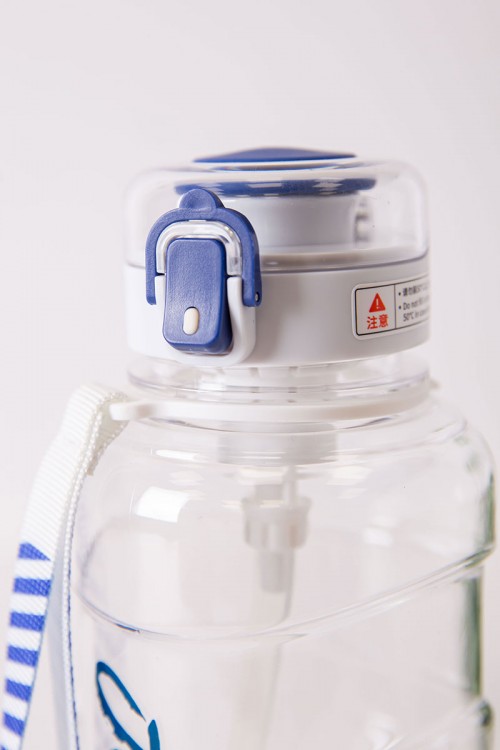 زمزمية مدرسية متعددة الألوان مشروب بارد بلاستيك شفاف