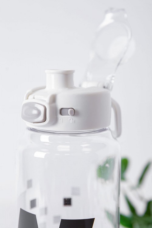 زمزمية مدرسية متعددة الألوان مشروب بارد بلاستيك شفاف