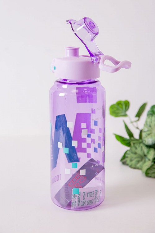 زمزمية مدرسية متعددة الألوان مشروب بارد بلاستيك شفاف