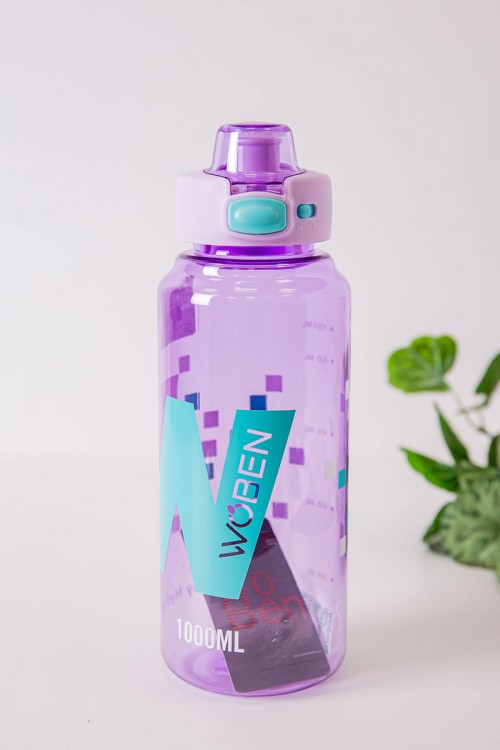 زمزمية مدرسية متعددة الألوان مشروب بارد بلاستيك شفاف