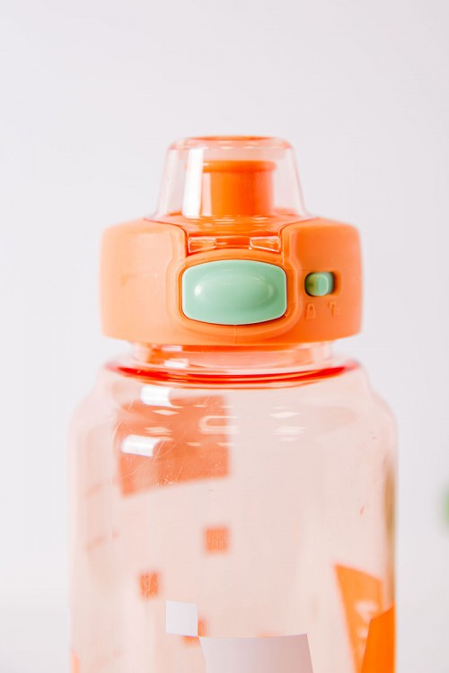 زمزمية مدرسية متعددة الألوان مشروب بارد بلاستيك شفاف