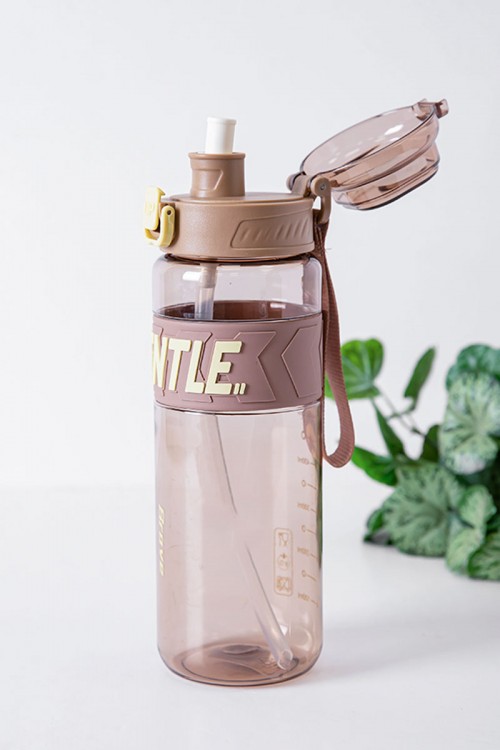 زمزمية مدرسية متعددة الألوان مشروب بارد بلاستيك شفاف