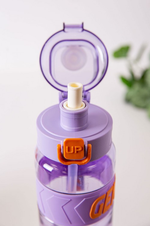 زمزمية مدرسية متعددة الألوان مشروب بارد بلاستيك شفاف