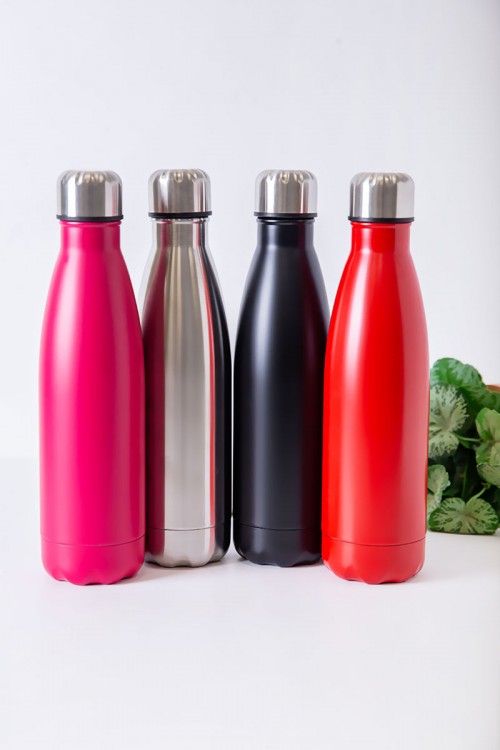 زمزمية مدرسية متعددة الألوان ستيل حافظ للبرودة و الحرارة