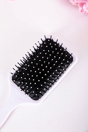 فرشاة شعر لون أخضر مزينة برسومات ملونة