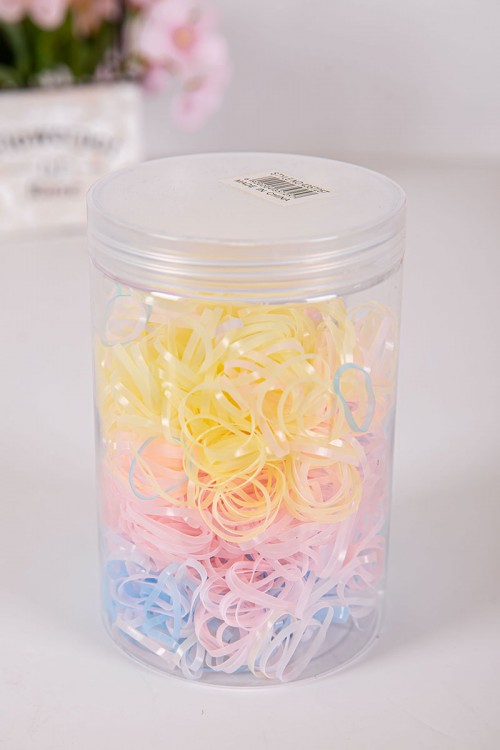 ربطات شعر مطاطية صغيرة ملونة