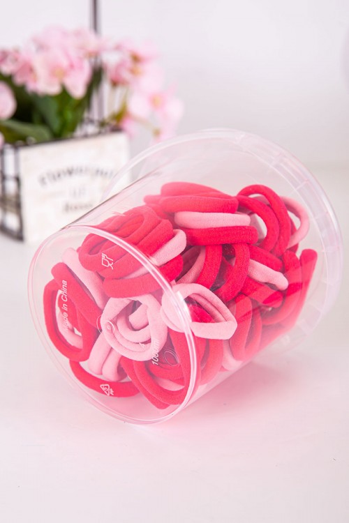 ربطات شعر قماشية لون وردي فاتح و وردي غامق