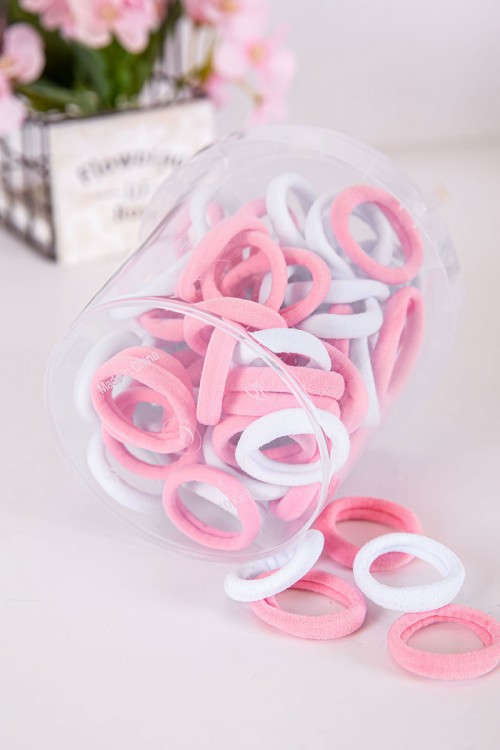 ربطات شعر قماشية لون وردي فاتح و وردي غامق