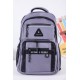 شنطة ظهر مدرسية ولادي لون رصاصي بجيوب متعددة