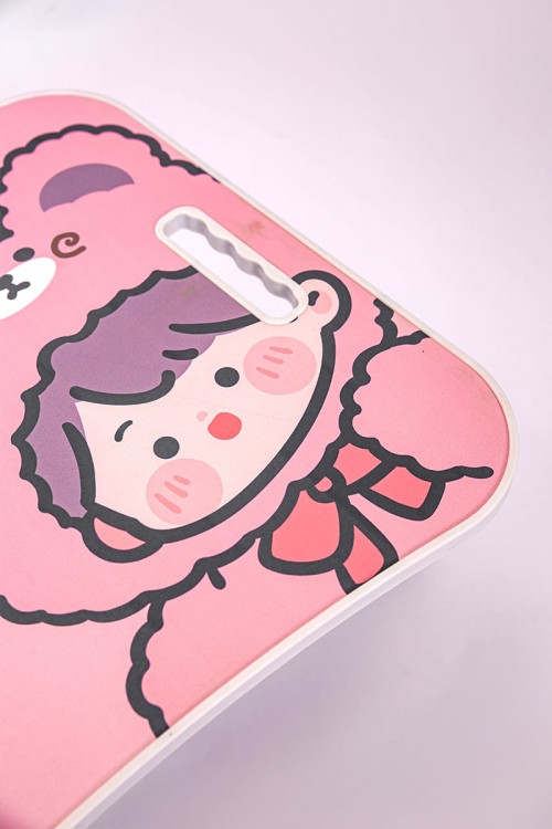 طاولة مدرسية متعددة الألوان مزينة برسومات كرتونية قابلة للطي