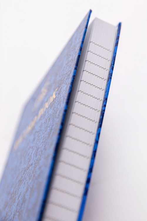 دفتر ملاحظات مسطر لون أزرق 200 ورقة حجم A5