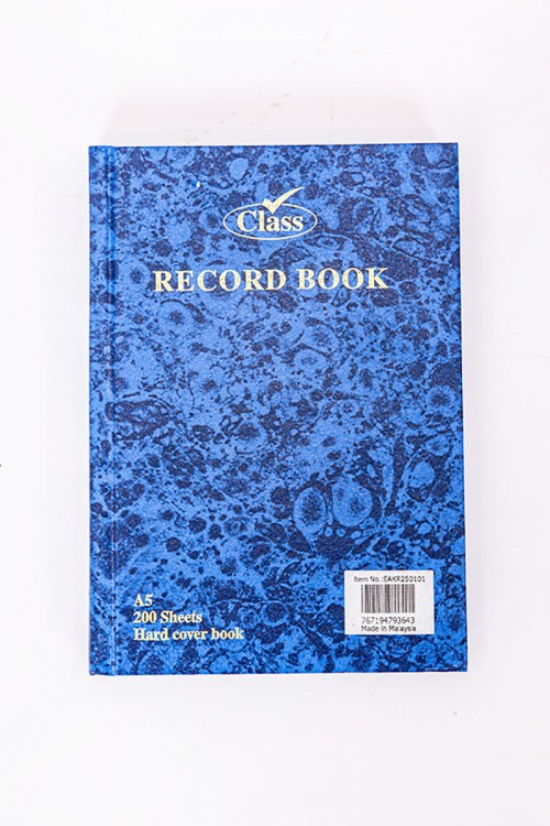 دفتر ملاحظات مسطر لون أزرق 200 ورقة حجم A5