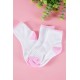 جوارب بناتي لون أبيض و وردي 3 حبات