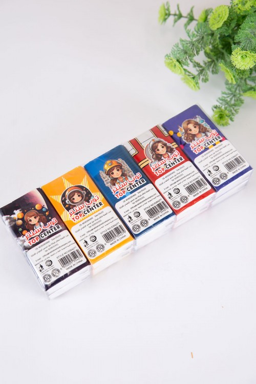 مناديل أطفال ولادي مزينة برسومات كرتونية 10 حبات