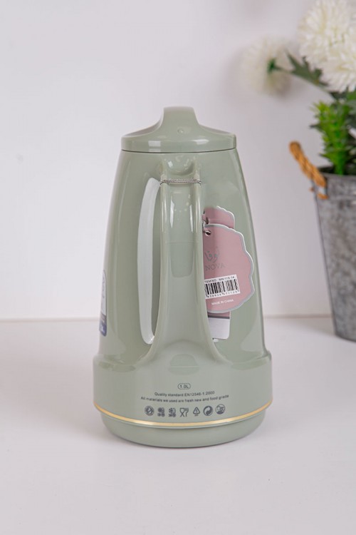 ترمس للقهوة أو الشاي لون تفاحي حافظ للحرارة و البرودة بسعة 1 لتر