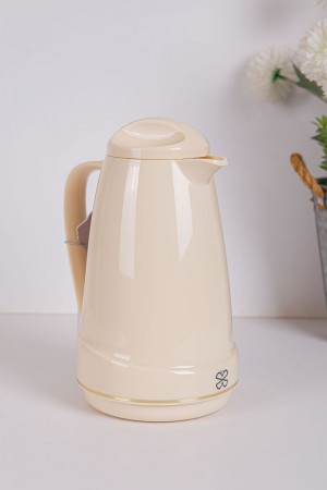 ترمس للقهوة أو الشاي لون سكري حافظ للحرارة و البرودة بسعة 1 لتر