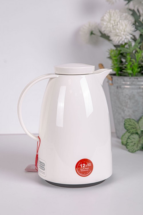 ترمس للقهوة و الشاي لون أبيض حافظ للحرارة و البرودة بسعة 0.5 لتر