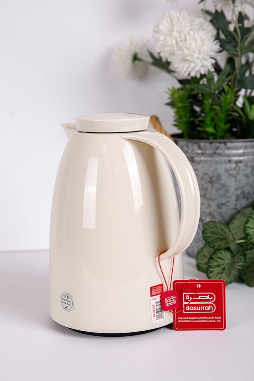 ترمس للقهوة و الشاي لون اوف وايت حافظ للحرارة و البرودة بسعة 1.5 لتر