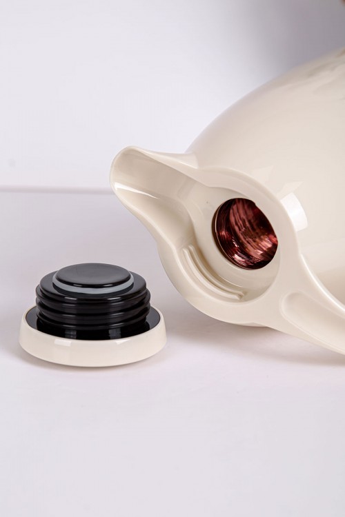 ترمس للقهوة و الشاي لون اوف وايت حافظ للحرارة و البرودة بسعة 0.5 لتر