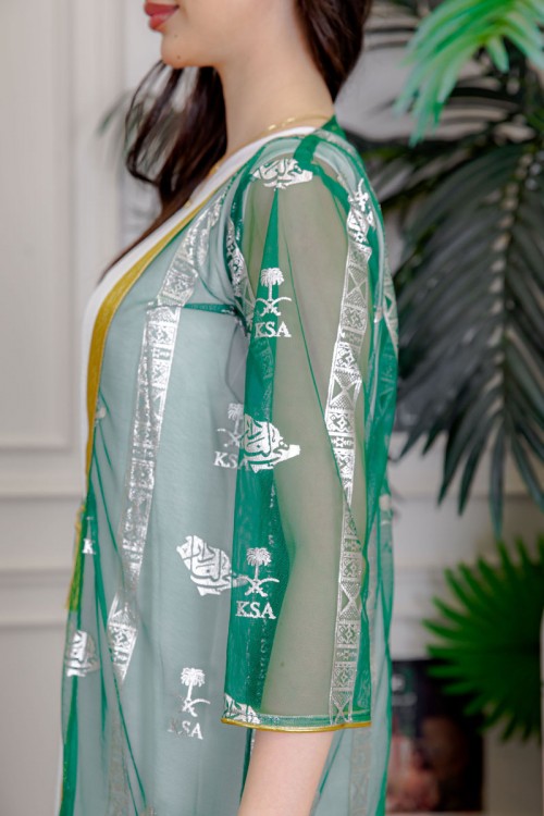 بشت-نسائي-عسيري-لليوم-الوطني-لون-أخضر-غامق-مزين-برسومات-تراثية