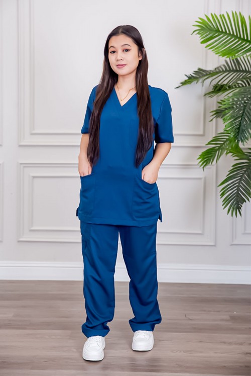 سكراب-طبي-قطعتين-متعدد-الألوان-بلوزة-بياقة-قصة-سبعة