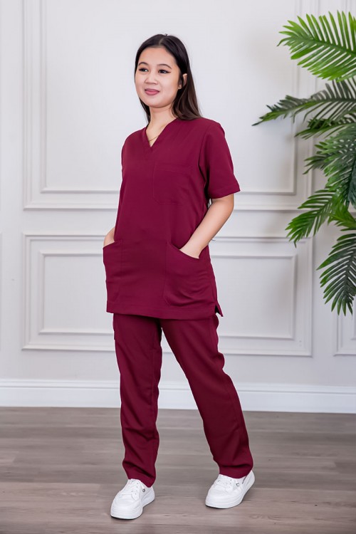 سكراب-طبي-قطعتين-متعدد-الألوان-بلوزة-بياقة-قصة-سبعة